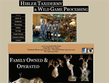 Tablet Screenshot of hiblertaxidermy.com